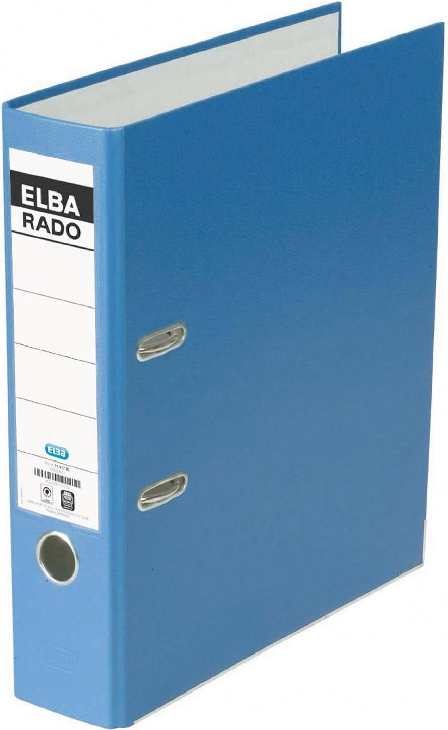 ELBA Rado Brillant Binder, 80 mm Rugbreedte, Blauw, DIN A4, Acrylafwerking (10417 BL)-0