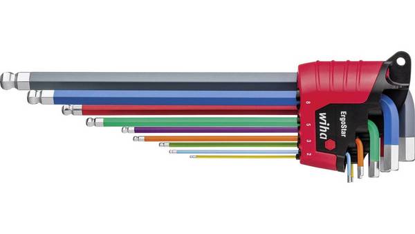 Wiha 9-delige Inwendige Zeskant Hoek Schroevendraaierset (43849) 9-piece