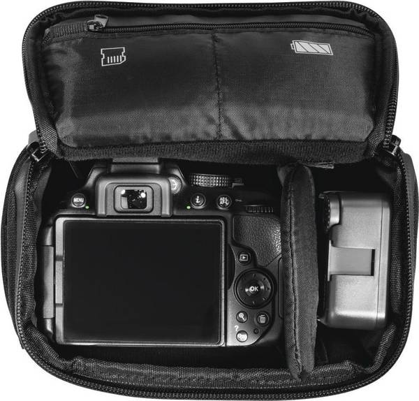 Hama "Matera" 110 Camera Draagtas - Gerecycled Polyester - Zwart - 00121337