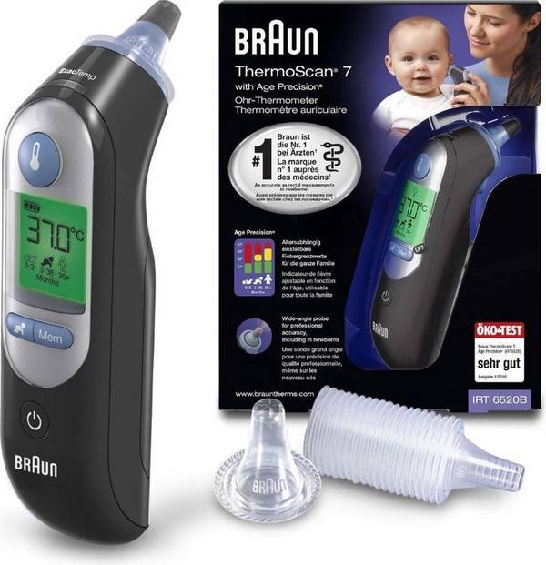 Braun ThermoScan 7 Oorthermometer Zwart (IRT6520B)