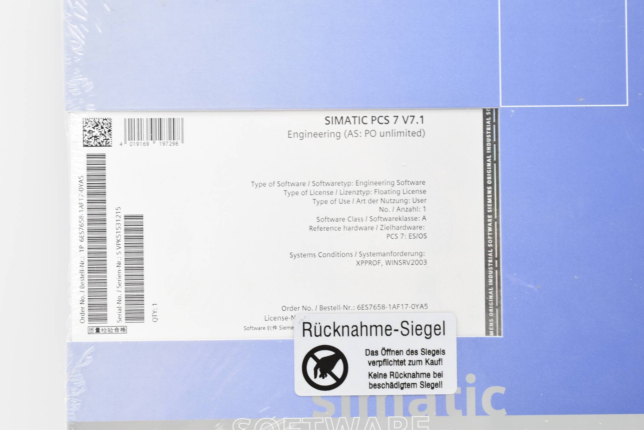 Siemens - 6ES7658-1AF17-0YA5-1