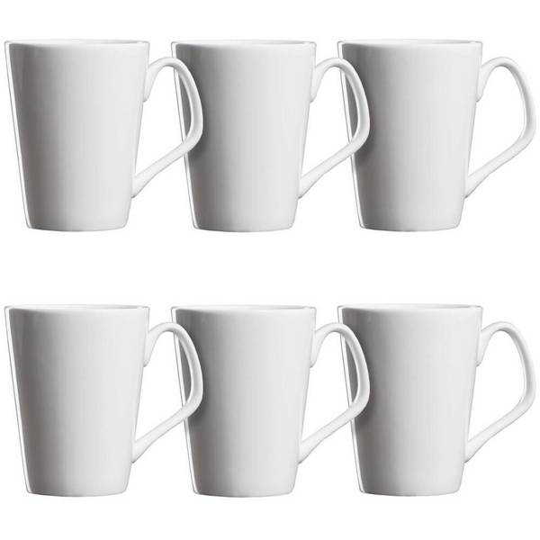 Ritzenhoff & Breker Arena Witte Koffiemokken, 340 ml, 6-delige Set, Model 317381 6-piece