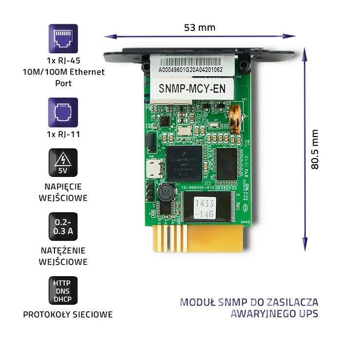 Qoltec SNMP Module voor UPS - Netwerkbeheer-3