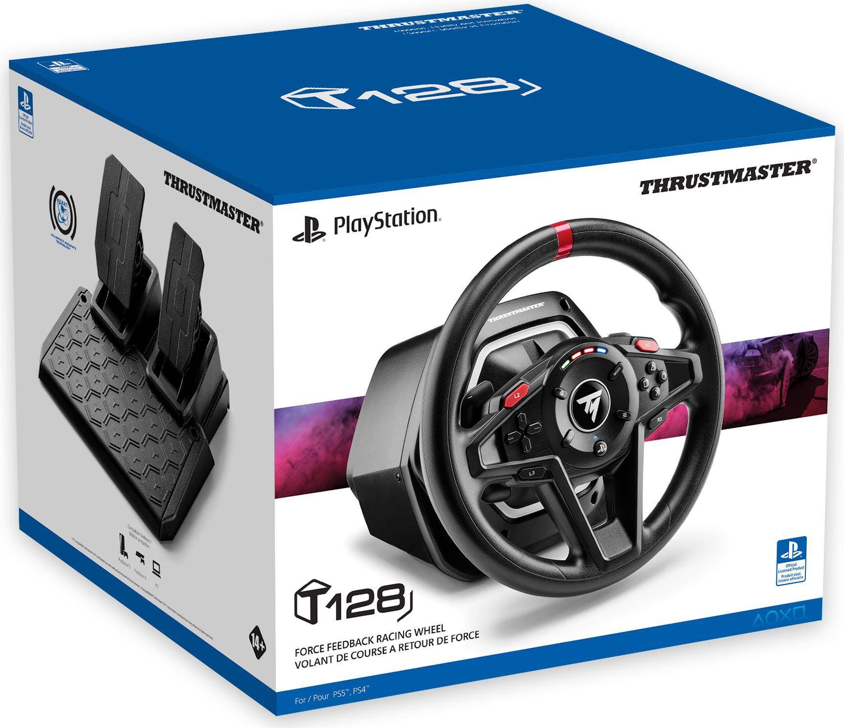 ThrustMaster T128 Stuurwiel en Pedalen Set - Bedraad - PC, PS4, PS5-0