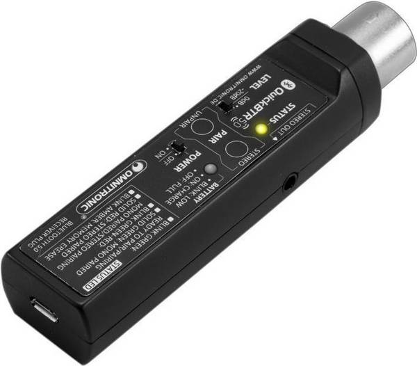 OMNITRONIC QuickBTR-5.0 XLR AptX Bluetooth 5.0 Ontvanger