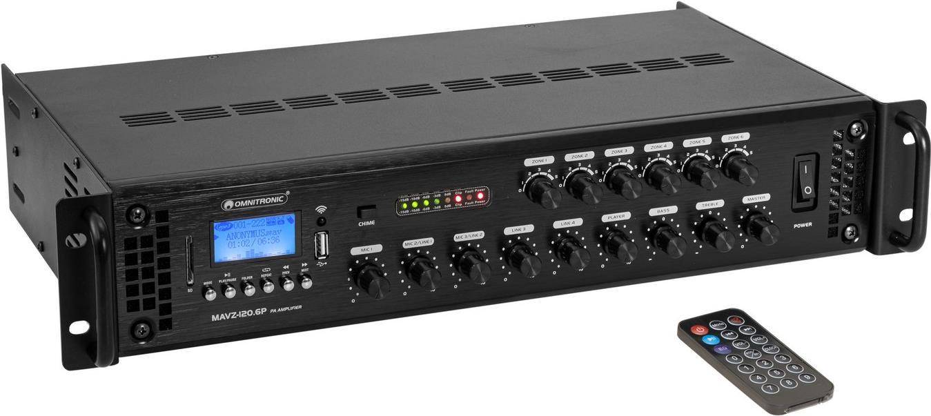 OMNITRONIC MAVZ-120.6P ELA Mengversterker (80709788)-0