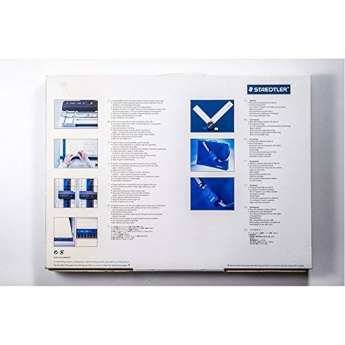 STAEDTLER Mars Tekenbord DIN A3, Wit-Antraciet-Blauw met Parallelle Tekenrail (661 A3)-2