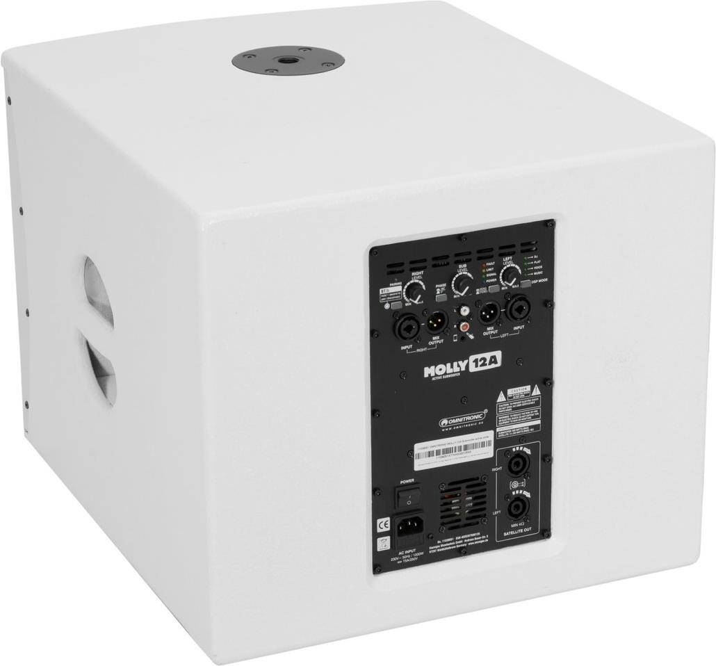 Omnitronic 11039051 Subwoofer Wit Actieve Subwoofer 500 W (11039051)-0