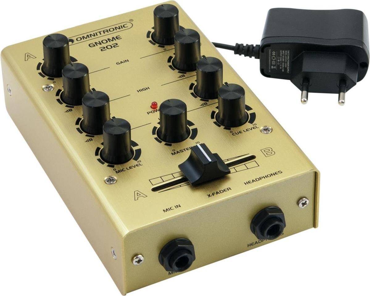 Omnitronic GNOME-202 2-Kanalen Versterker 20 - 20000 Hz Goud (10006882)-0