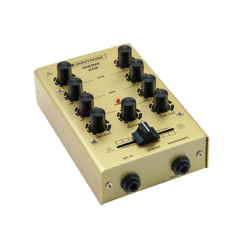 Omnitronic GNOME-202 2-Kanalen Versterker 20 - 20000 Hz Goud (10006882)-3