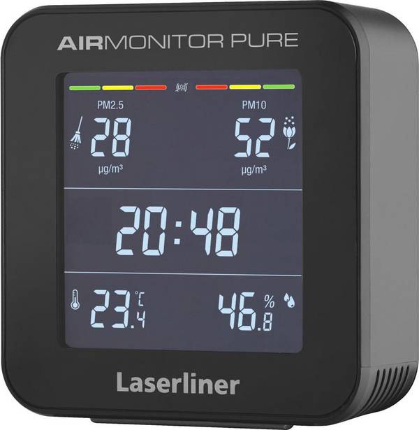 Laserliner AirMonitor PURE - Fijnstofdetector - Zwart - Model 082.431A