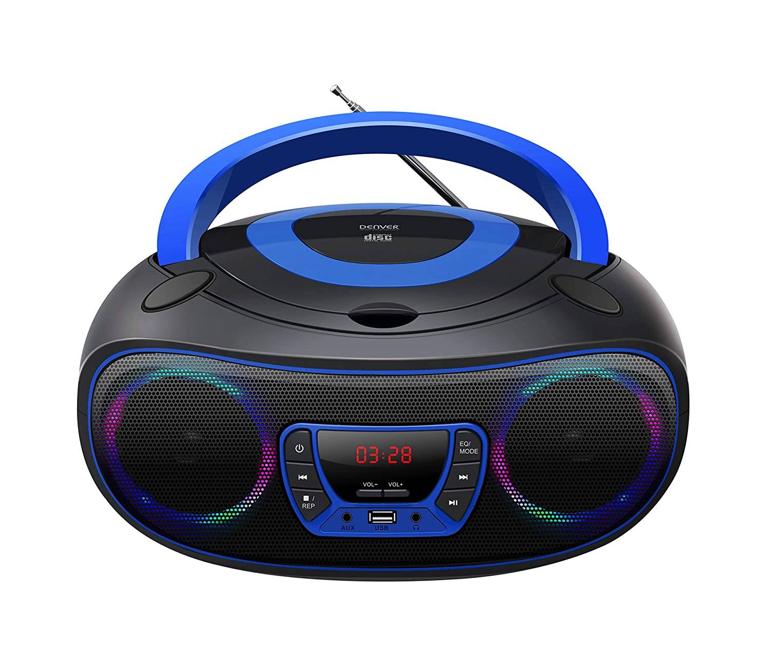 Denver TCL-212BT BLUE Draagbare CD-Player - Zwart-0