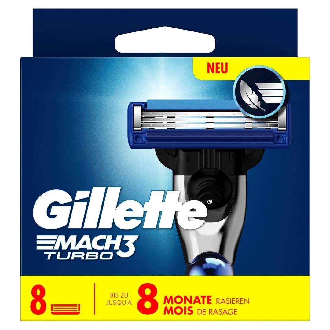 Gillette MACH3 TURBO Scheermesjes - 8 stuks.-0