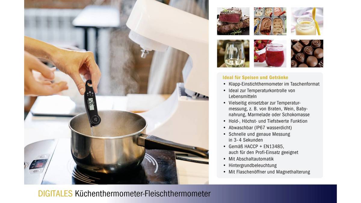 TFA-Dostmann Voedselthermometer - Vouwbaar - 30.1061.01-0