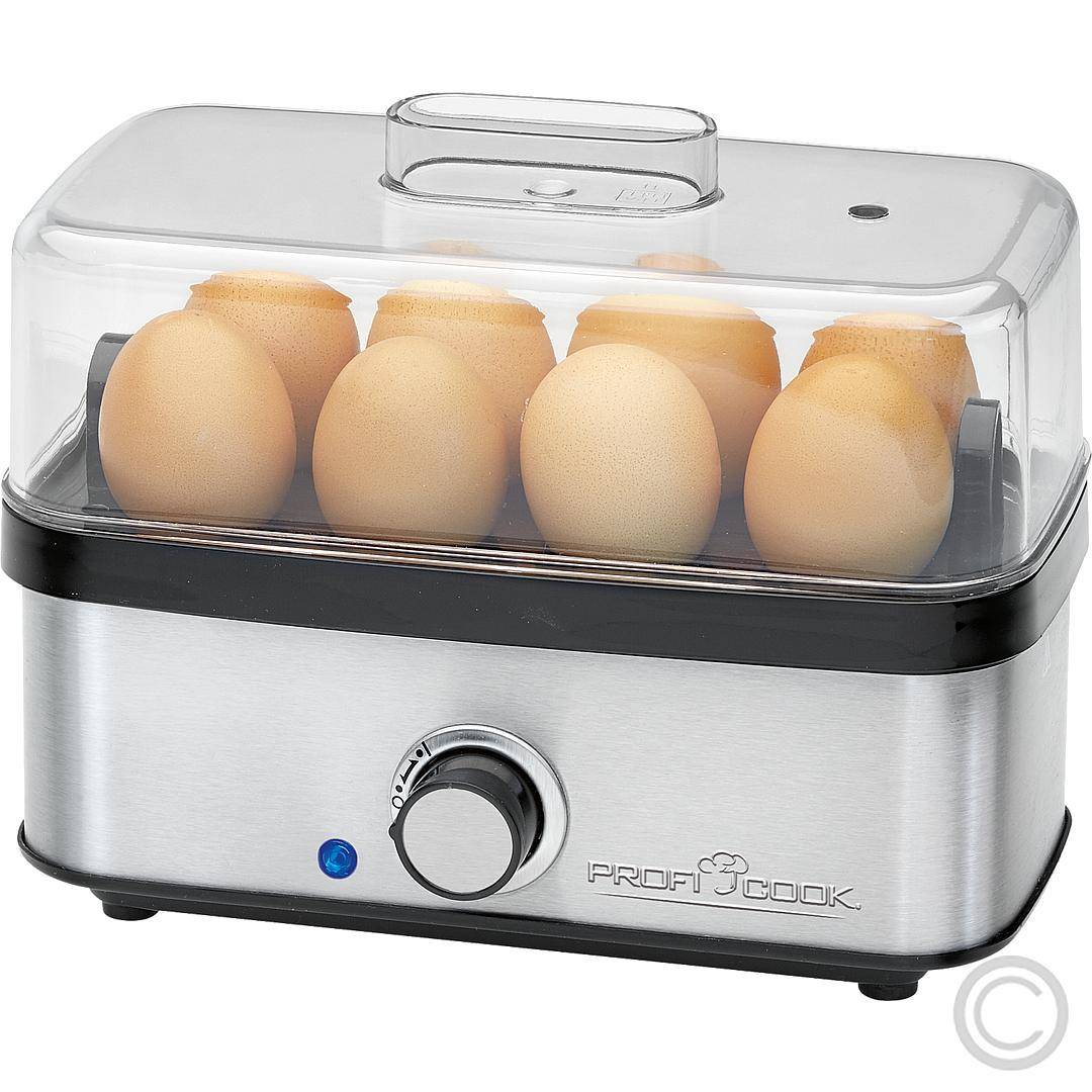 PROFI COOK Eierenkoker PC-EK 1275 Zwart/Zilver 400 W Tot 8 Eieren Omeletfunctie-0
