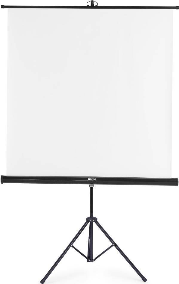 Hama Projectiescherm met Statief - 125 x 125 cm - 2-in-1 Mobiele Set - Wit - 00021575-0