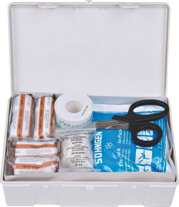 EHBO Kit voor op Kantoor met Wandhouder