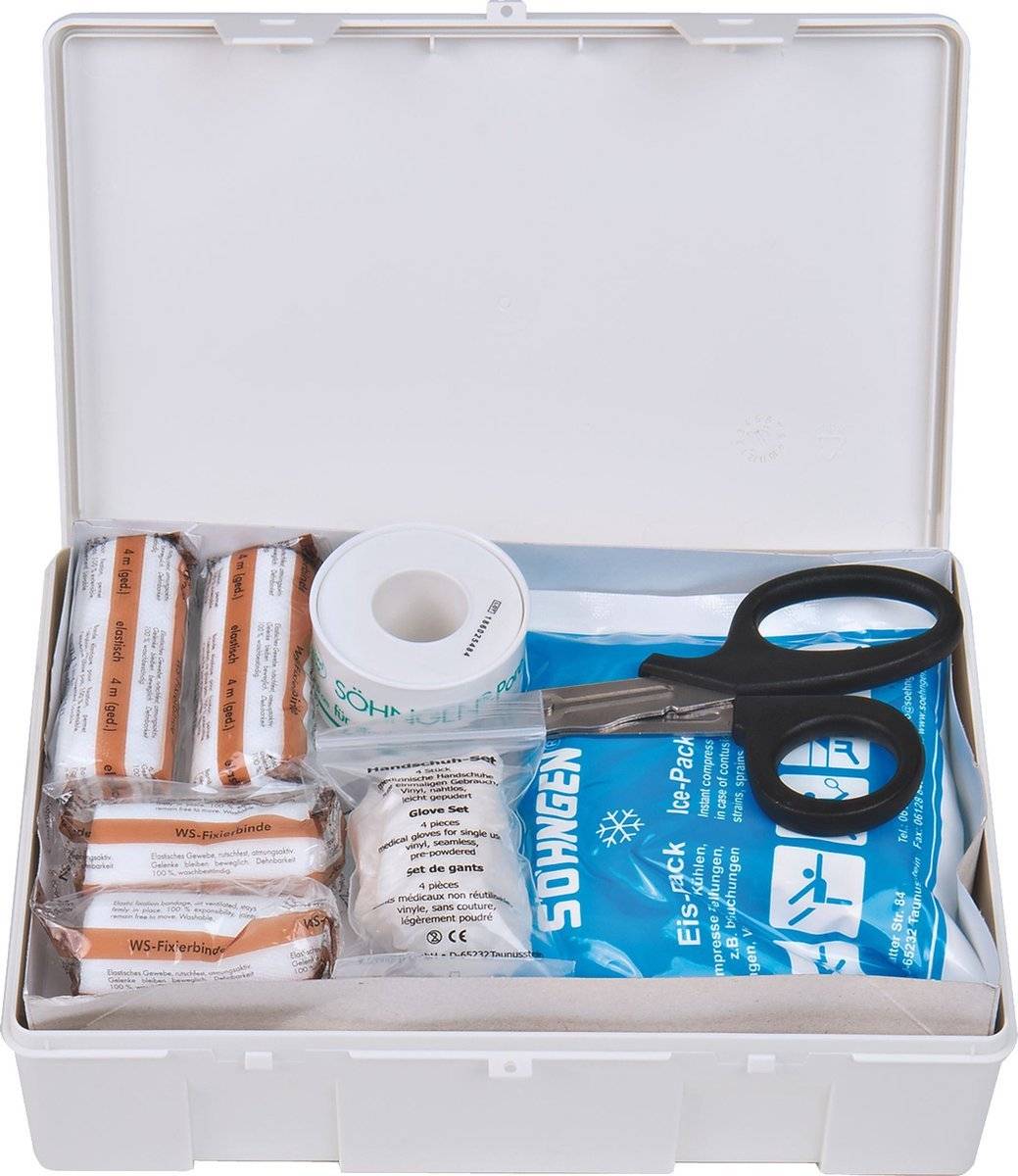 EHBO Kit voor op Kantoor met Wandhouder-0