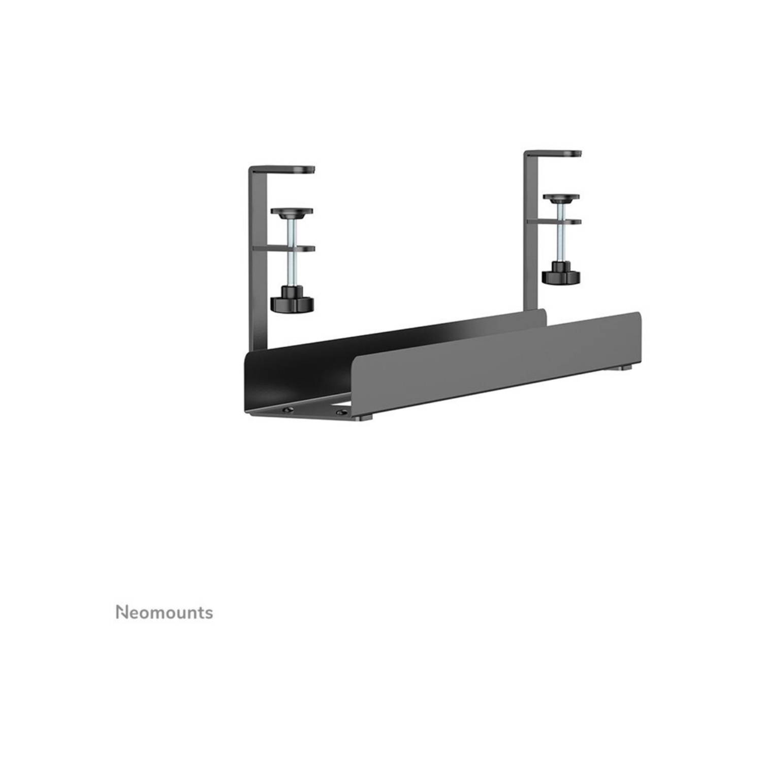 Neomounts ADS07-121BL, Kabelgoot voor tafel, Breedte 60 cm, Max. 5 kg, Klembevestiging, Universeel, -Zwart, Kabelgoot vo-0