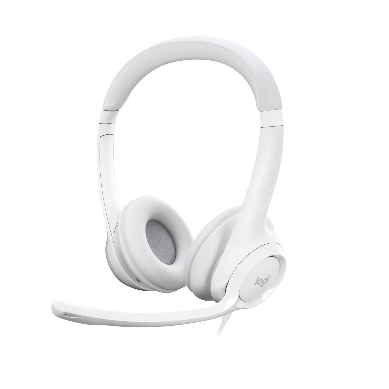Logitech H390 On Ear headset Kabel Stereo Grijswit Ruisonderdrukking (microfoon) Headset, Volumeregeling, Microfoon uits-5