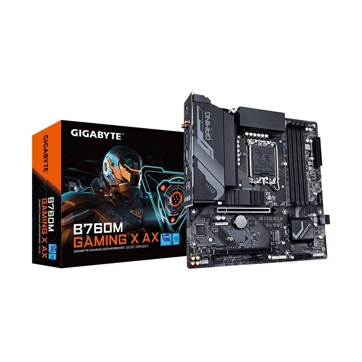 Moederbord - GIGABYTE - B760M Gaming X AX - DDR5 tot 7600 MHz - Wi-Fi 6E - 2,5 GbE LAN-2