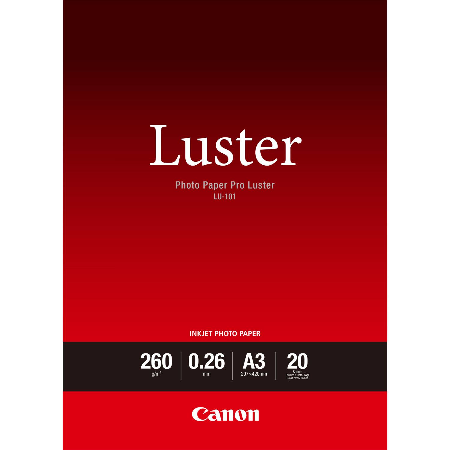 Canon LU-101 A 3 Fotopapier Pro Lustre 260 g, 20 vel-3
