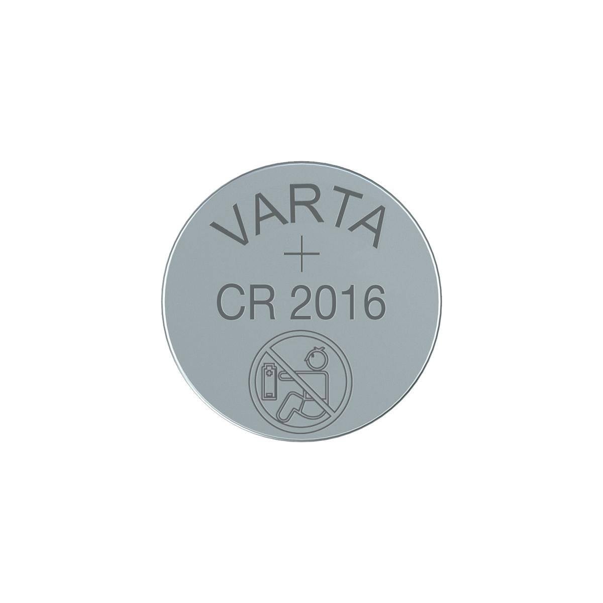 Varta Batterij Lithium, Knoopcel, CR2016, 3V Elektronica, Retail Blister (5-Pack)-3