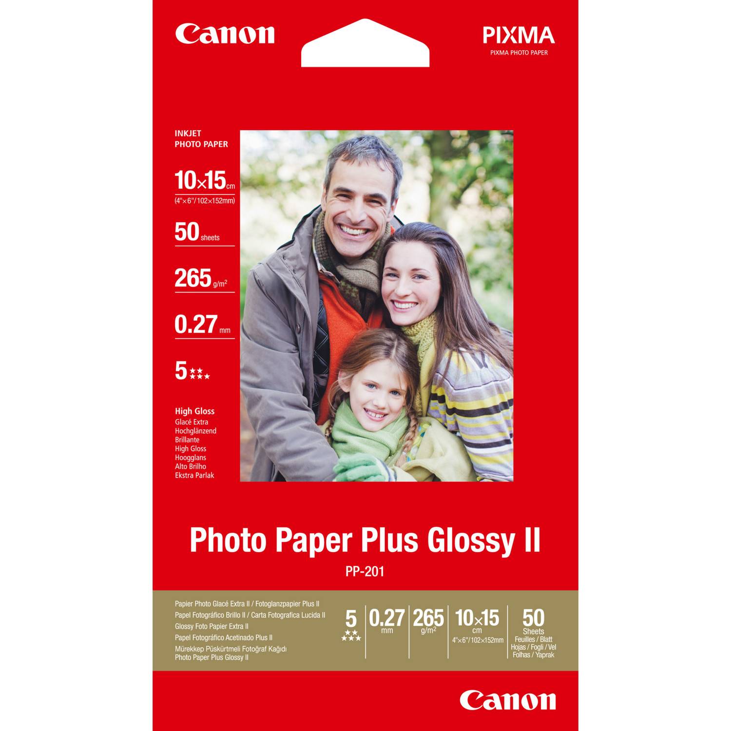 Inkjetpapier Canon PP-201 10x15cm 260gr glans 50vel-3