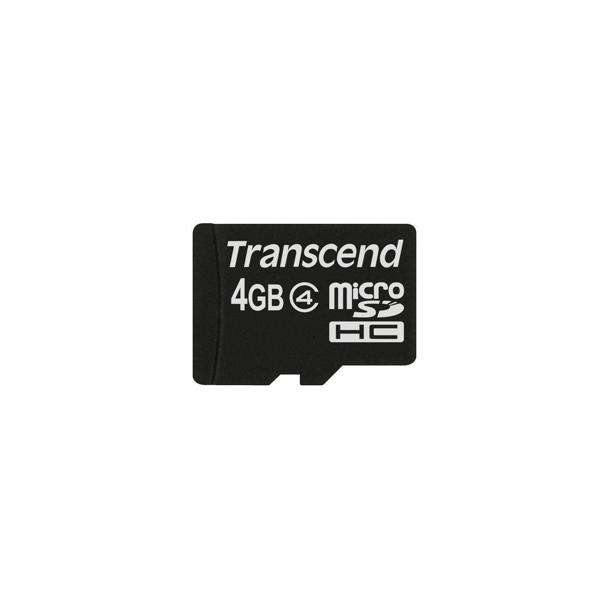 Transcend Standard microSDHC-kaart 4 GB Class 4-2