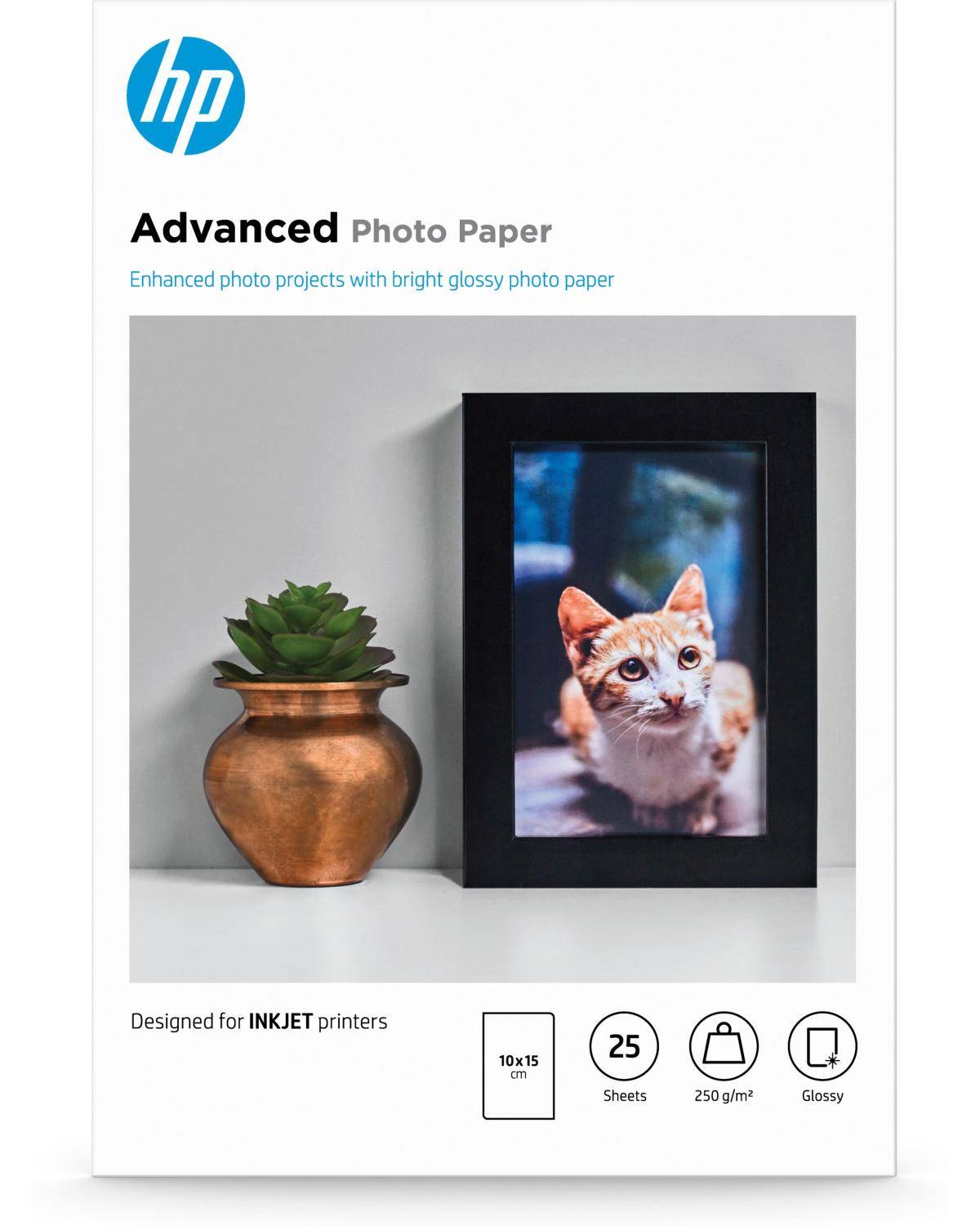 HP Advanced Glossy Randloos Fotopapier - 25 vellen/10 x 15 cm-4