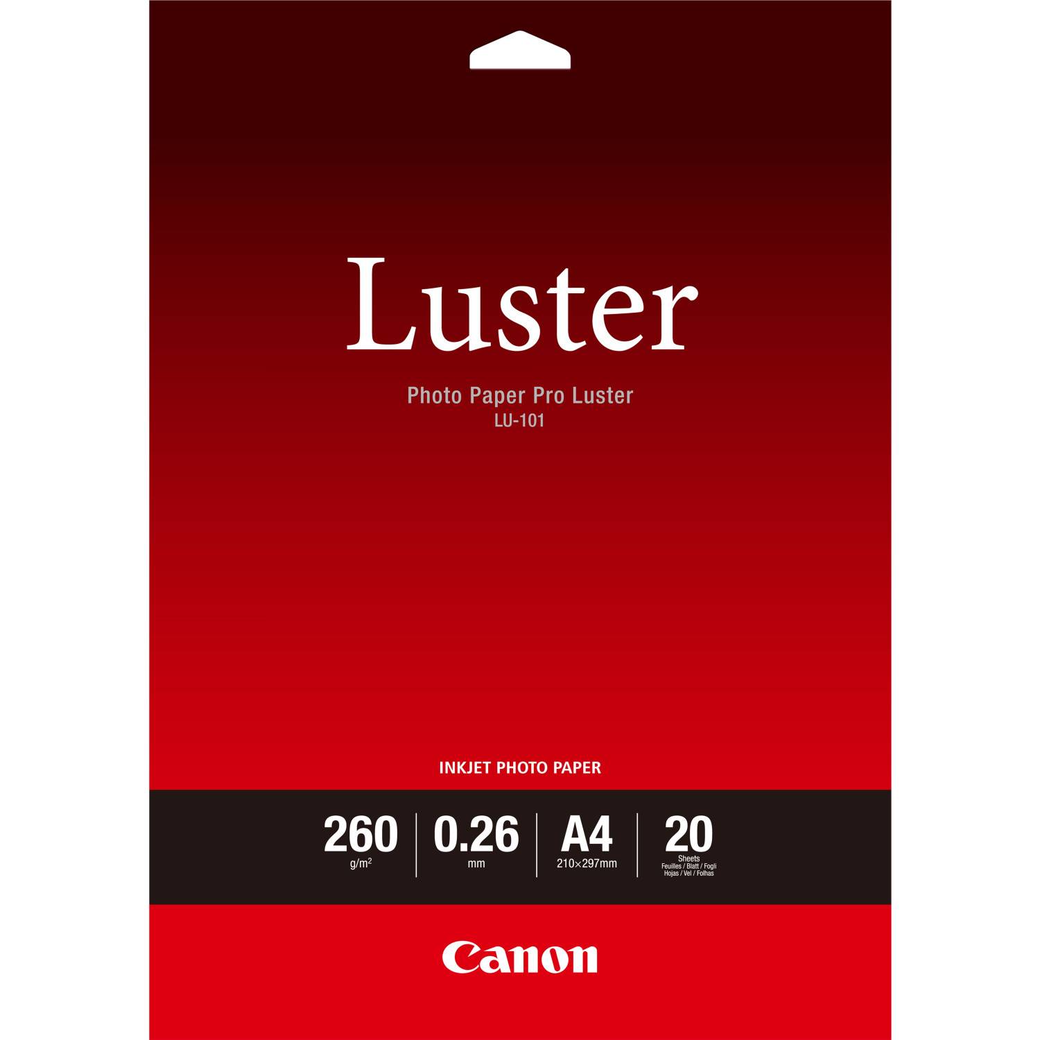 Canon LU-101 A 4 Fotopapier Pro Lustre 260 g, 20 vel-3