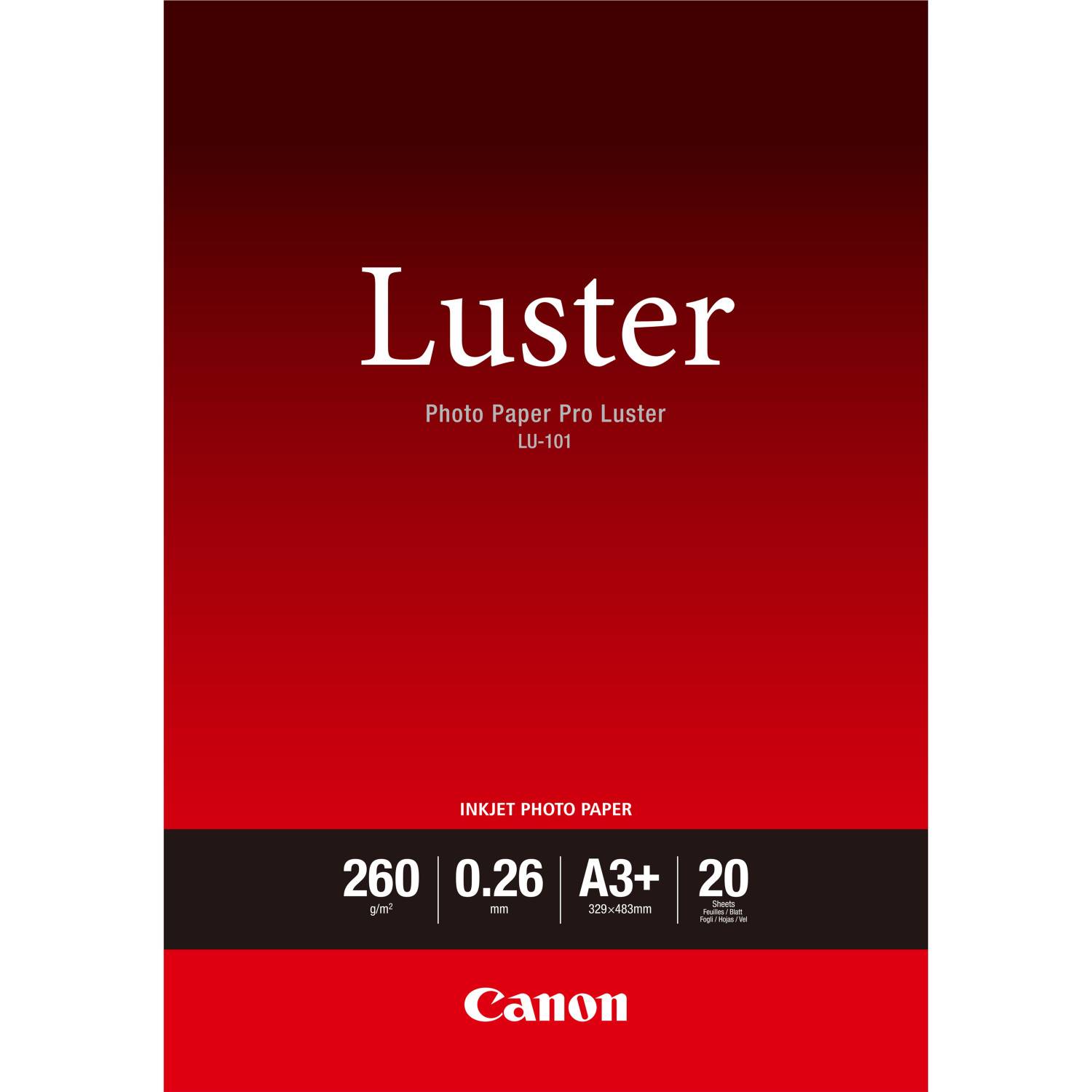 Canon LU-101 A 3+ Fotopapier Pro Lustre 260 g, 20 vel-4