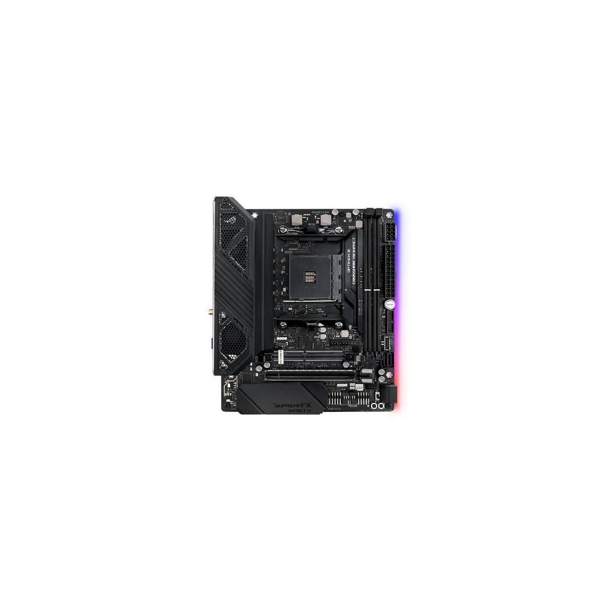 Asus ROG CROSSHAIR VIII IMPACT Moederbord Socket AMD AM4 Vormfactor Mini-DTX Moederbord chipset AMD® X570-14
