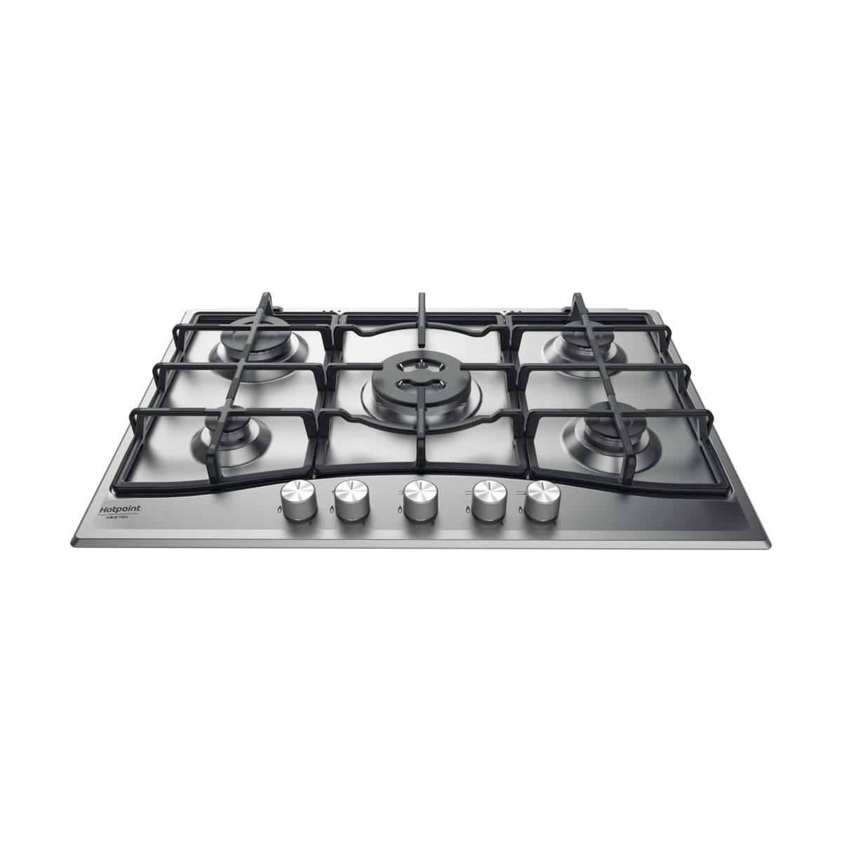 HOTPOINT PNN 751 IX Gas Kookplaat - 5 Branders - 75 x 51 cm - RVS 10.5kW W75 D51cm-4