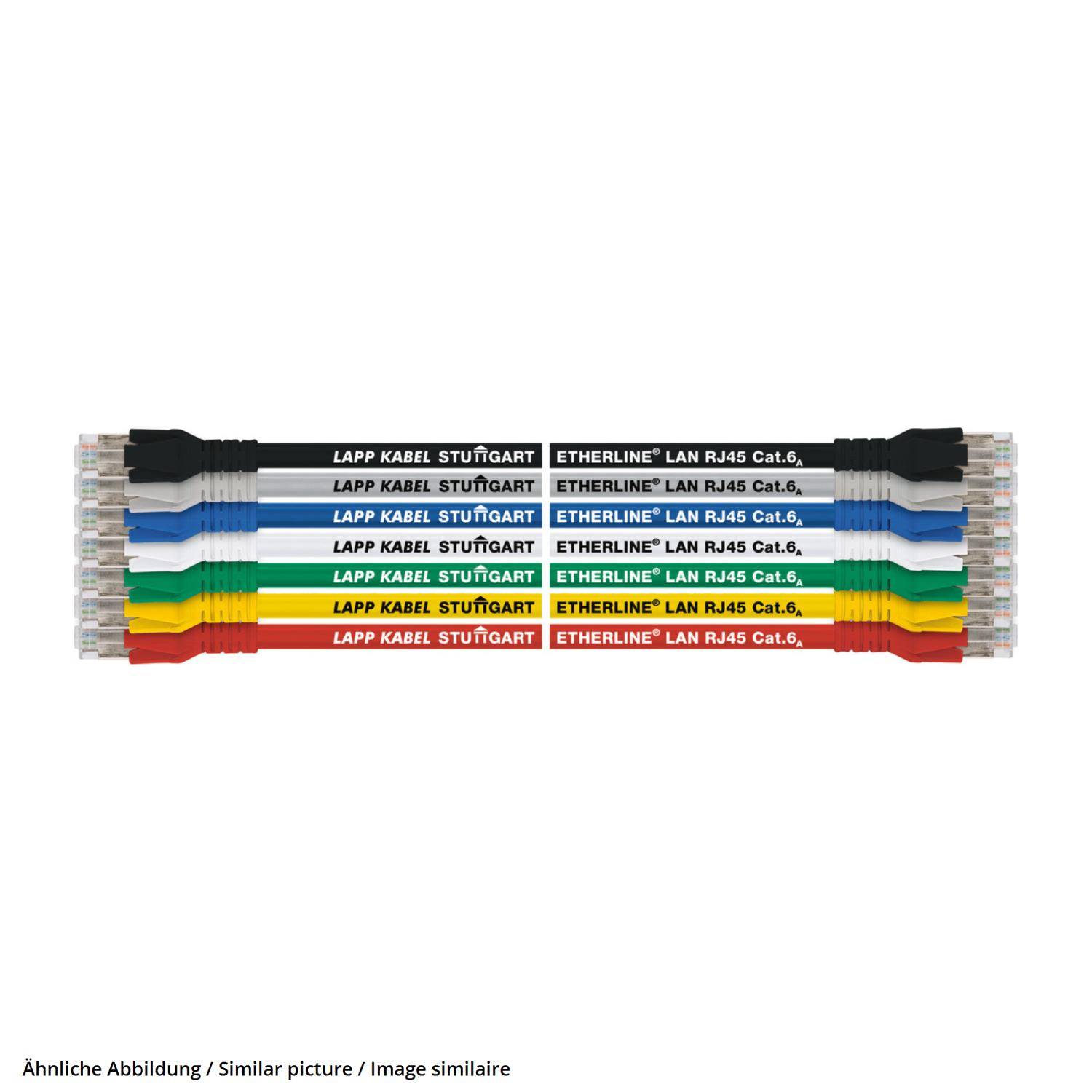 LAPP 24441205 RJ45 Netwerkkabel, patchkabel CAT 6A S/FTP 5.00 m Grijs Snagless, Afscherming totaal, Pair afscherming, Folie afscherming, Vlambestendig, Halogeenvrij 1 stuk(s)