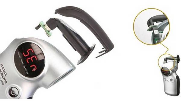 ACE Alcoholtester AL6000, Meetbereik alcohol max 4, vervangbare sensor, incl. display, 107003