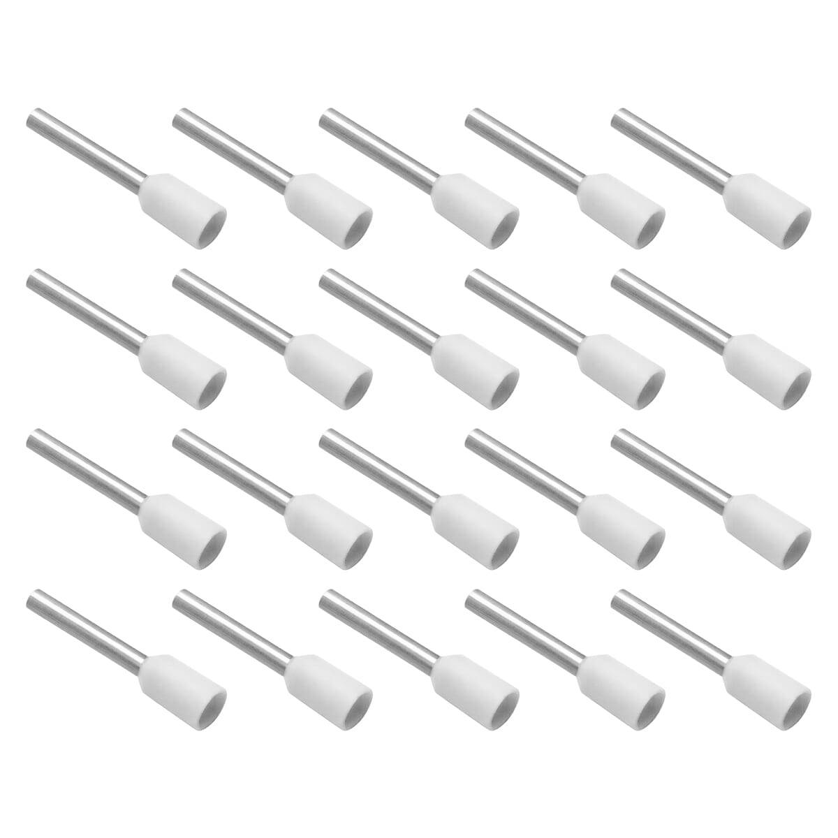 VLTG Geïsoleerde Aderhuls 0.5/8mm Wit - Eindhuls - Kabelschoen - 20 stuks-0