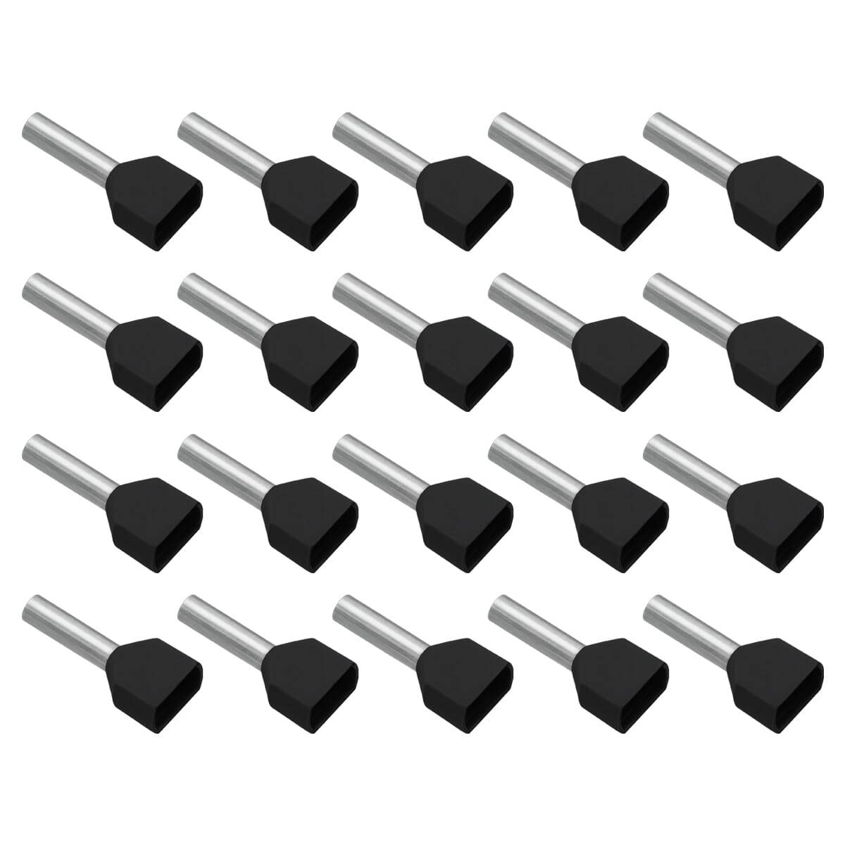 VLTG Geïsoleerde Aderhuls 2x1.5/12mm Zwart - Eindhuls - Kabelschoen - 20 stuks-0