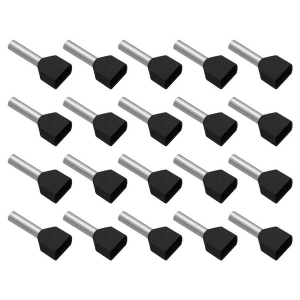 VLTG Geïsoleerde Aderhuls 2x1.5/12mm Zwart - Eindhuls - Kabelschoen - 20 stuks