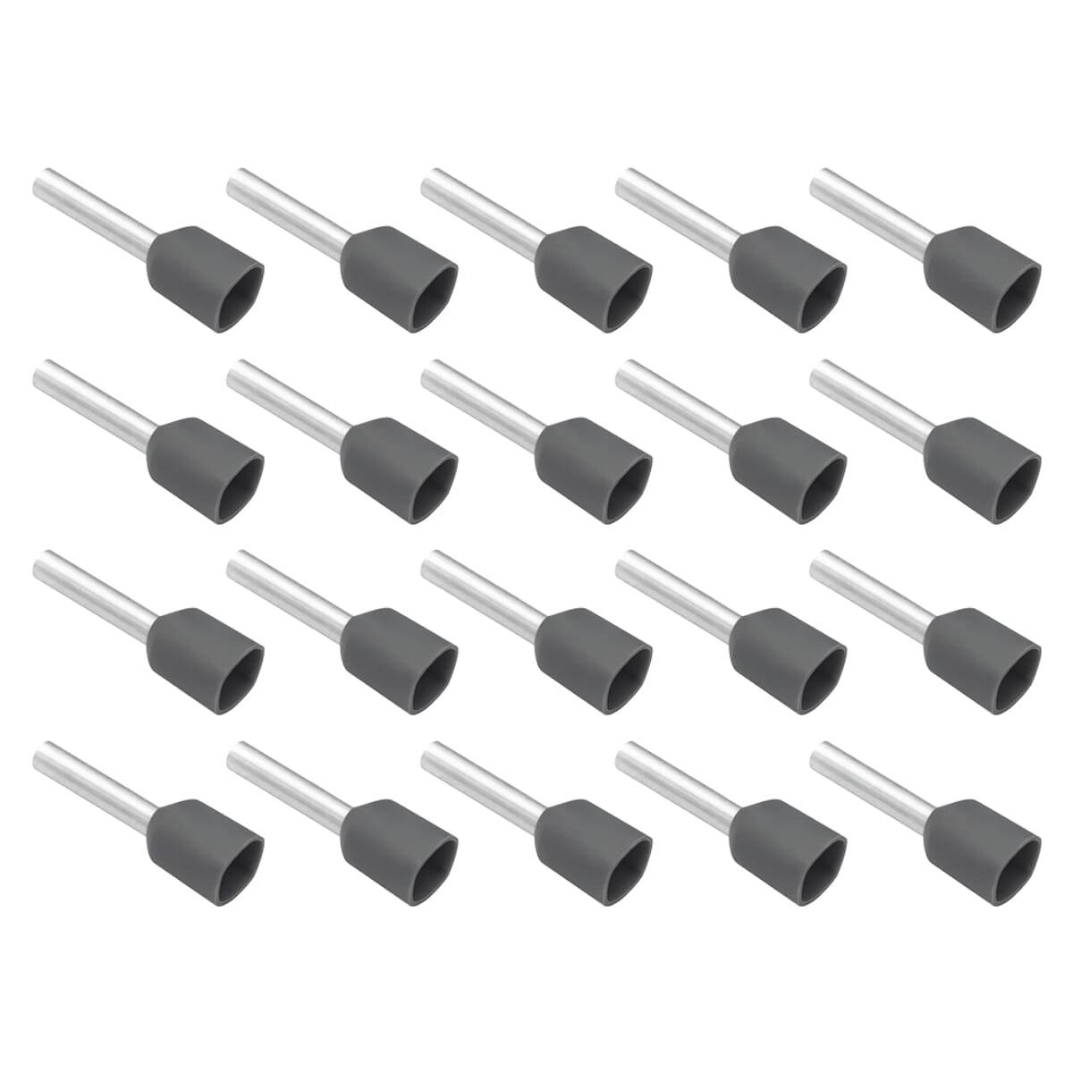 VLTG Geïsoleerde Aderhuls 4.0/18mm Grijs - Eindhuls - Kabelschoen - 20 stuks-0