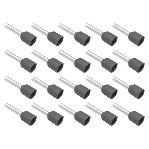 VLTG Geïsoleerde Aderhuls 4.0/18mm Grijs - Eindhuls - Kabelschoen - 20 stuks