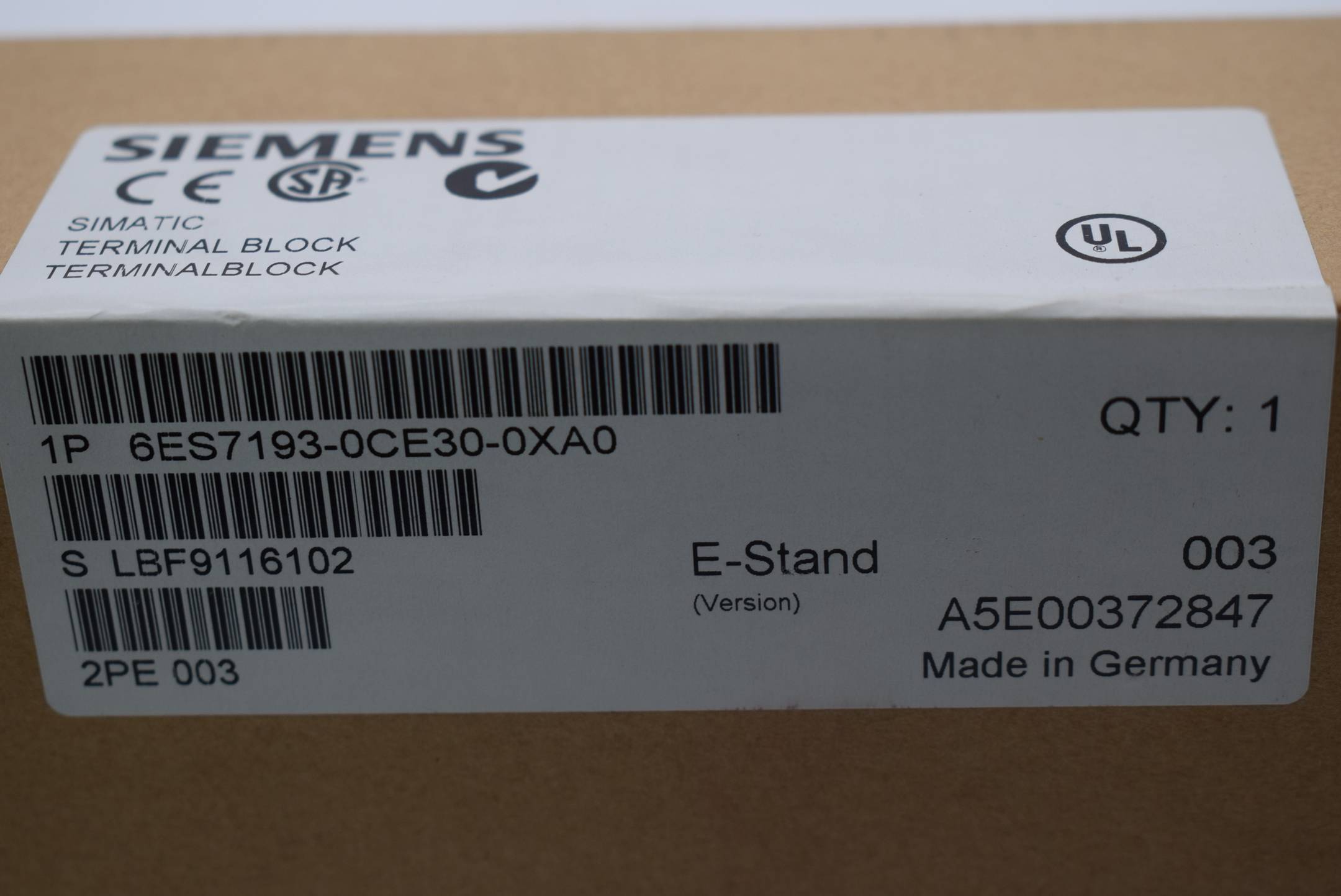 ***Vervangingsonderdeel*** SIMATIC DP, Terminalblok TB4-M/DC (ET 200B) voor digitale elektronische module-1