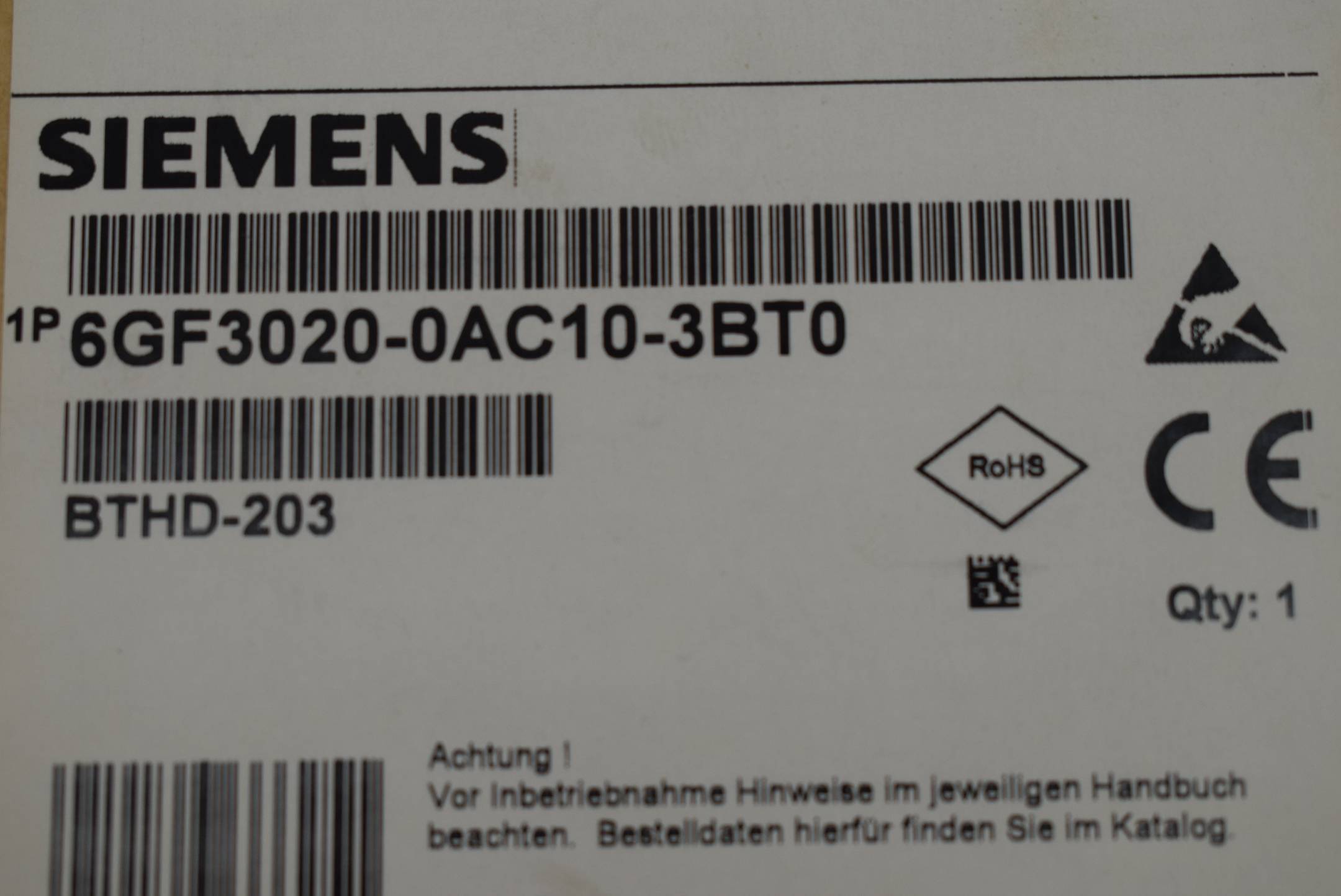 Siemens - 6GF3020-0AC10-3BT0-2