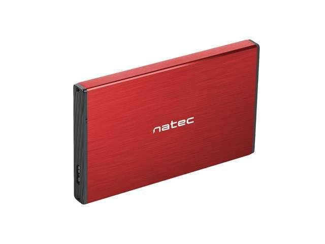 NATEC RHINO GO HDD-BEHUIZING (USB 3.0, 2,5", ROOD)-0