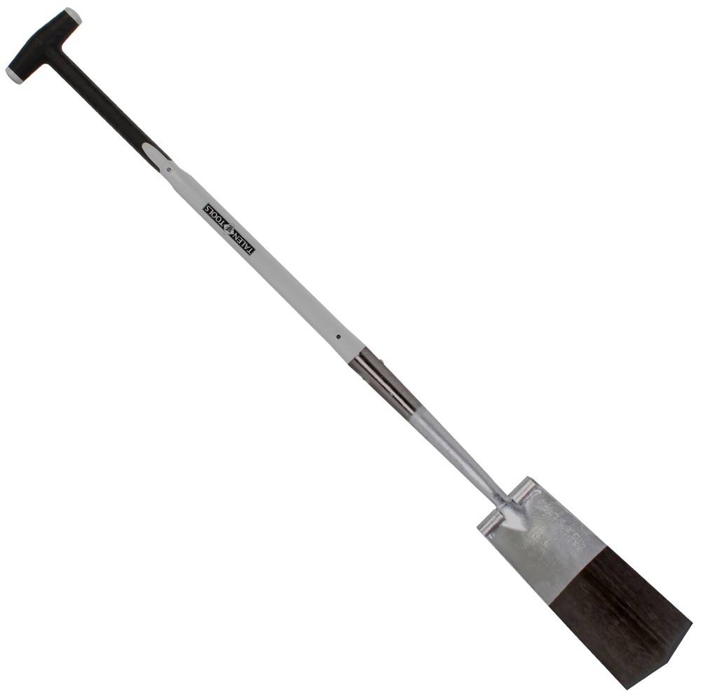 Talen Tools - Draineerspade - Blank gepolijst - Met opstapje - Glasfiber steel - 76 cm-0
