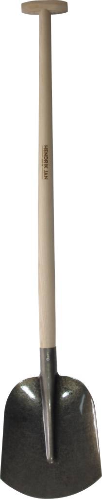 Hendrik Jan - Zandschop - T-handvat - Steel 100 cm - Essenhout-1
