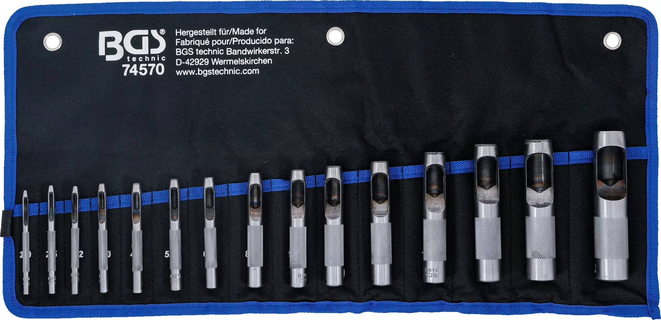 BGS Holpijpset - 2 - 22 mm - 15 delig-0