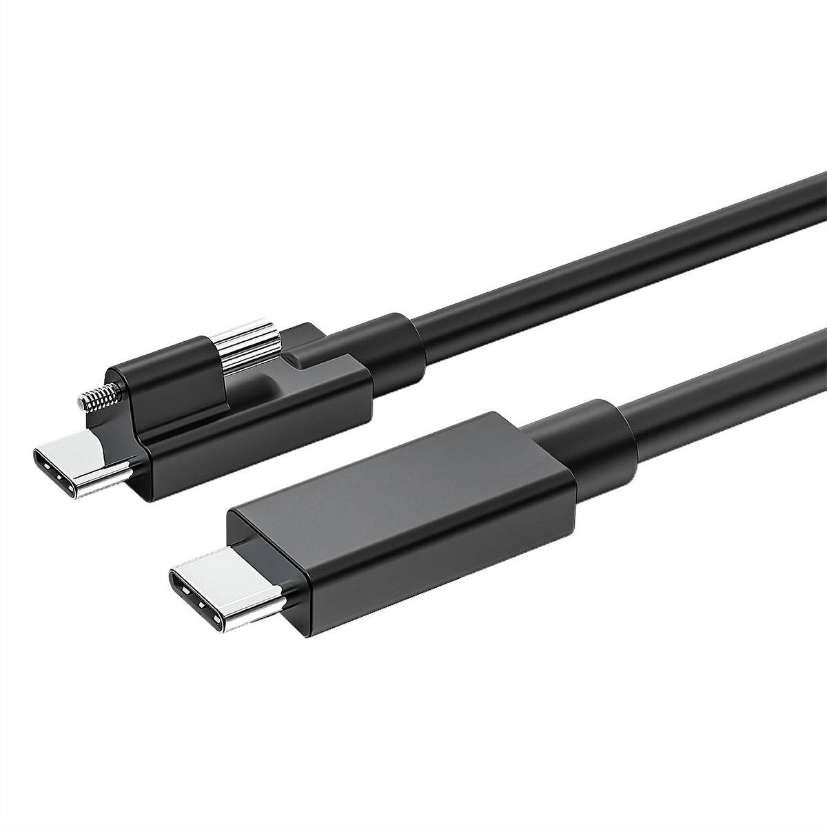 Exsys EX-K1599V-1.5 USB-kabel USB 4.0 USB-C stekker, USB-C stekker 1.50 m Zwart Afgeschermd