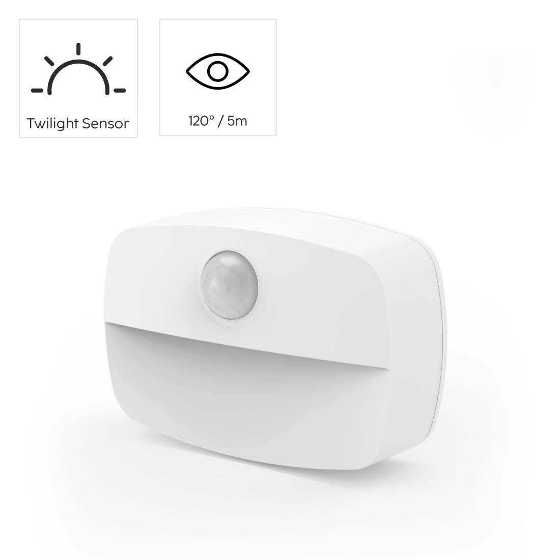 Hama LED Nachtlamp Cozy met Bewegings- en Dusk Sensor, Batterij Aangedreven, 3 Stuks (00223502)-1
