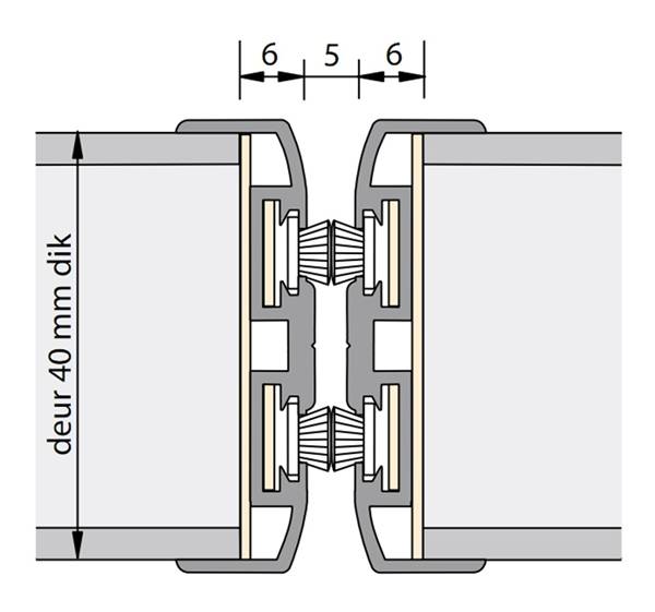 ALPROKON Brandvertr. Deurnaaldprof. Uitv.311 (Was 111) 2400Mm